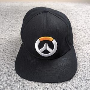 Overwatch Snapback Hat Cap Video Game Men Women One Size Black Adjustable Logo
